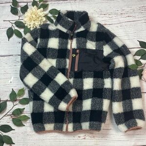 H&M coat buffalo faux sherpa material size 20 with pocket NWT